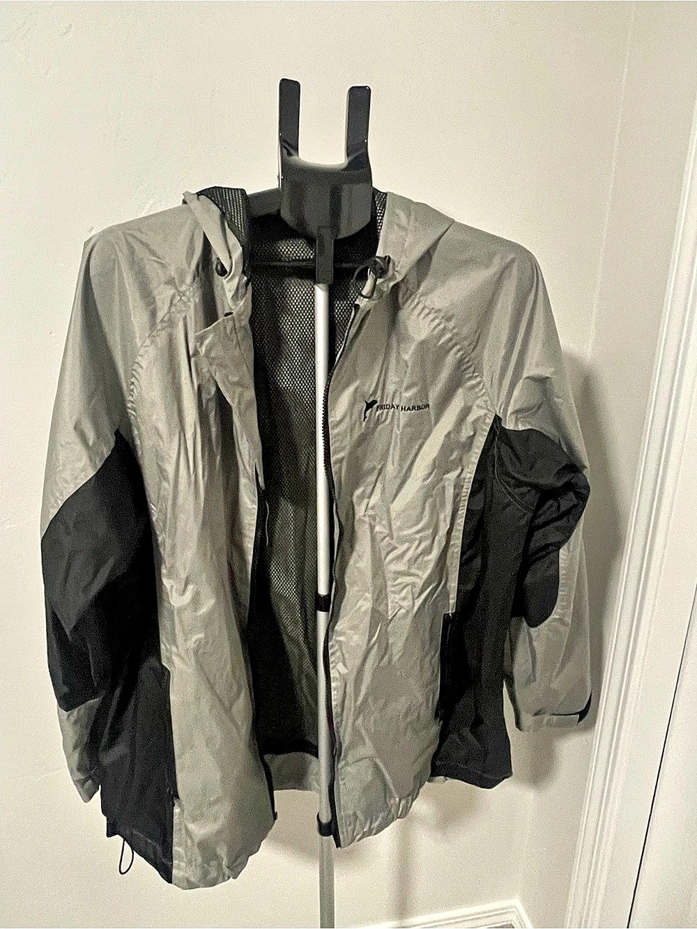 Prairie Mountain Men's Color Block Jacket Gray & Black XL Like New